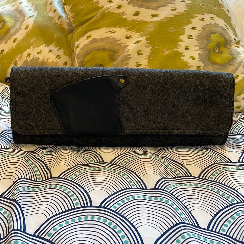 Hobo the Original Prado gray felt clutch